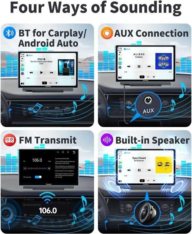 CarPlay Android auto Trumsey T716 авто медіаплеєр