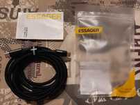 Кабель зарядки. Essager PD 100Вт. Type-C to Type-c Довжина 3 метра.