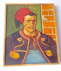 Obraz Żuaw The Zouave - Vincent van Gogh 23,5x19,5 Reprodukcja PRL