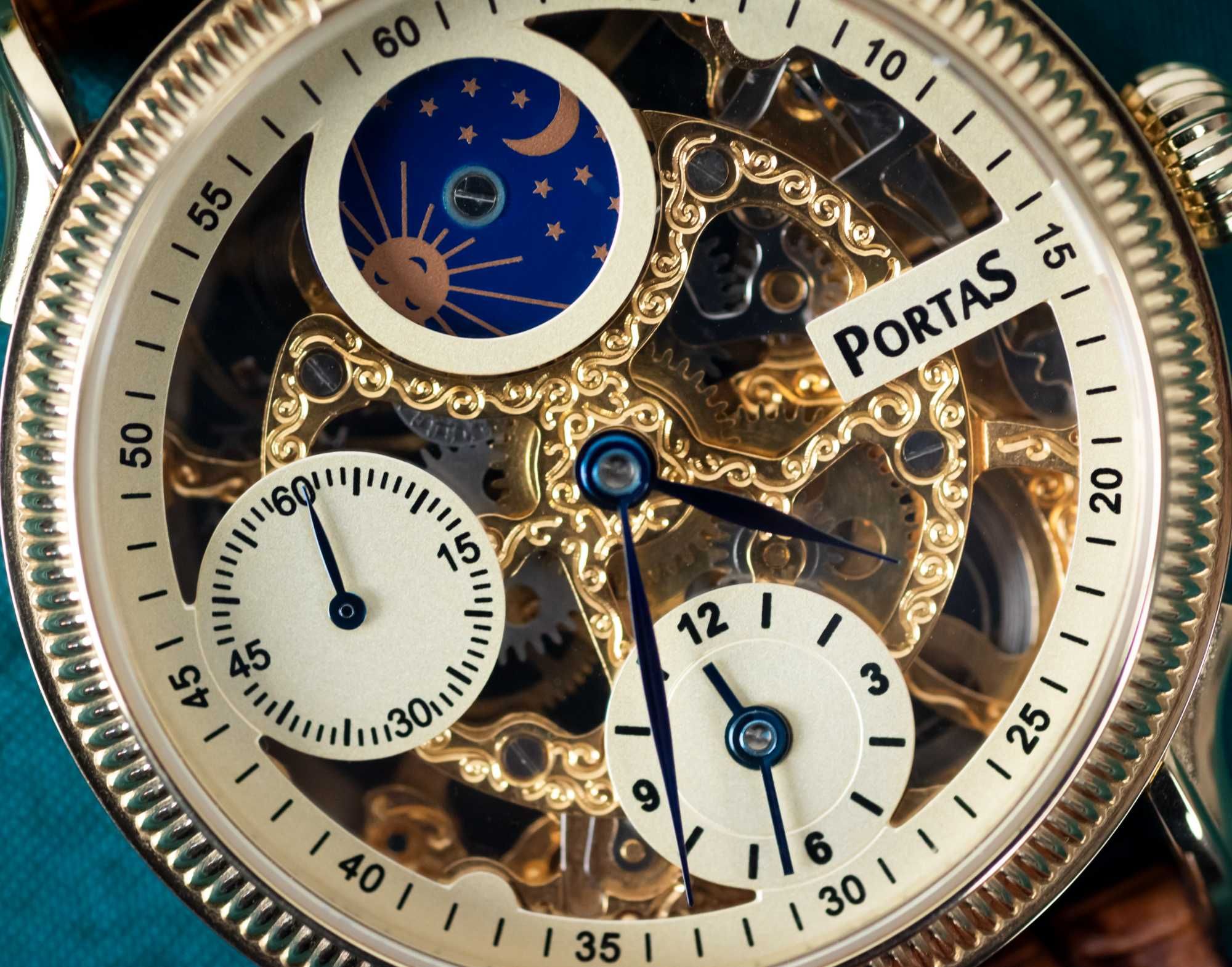 NOWY Zegarek PORTAS PS20I-9730-0DE Dual Time