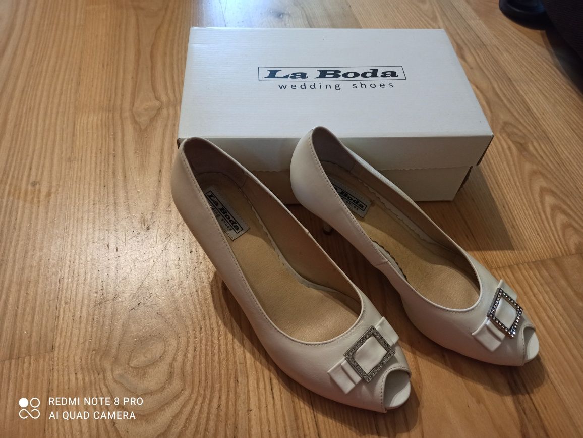 Buty ślubne skórzane La Boda r. 40