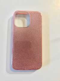 Nowe etui Iphone 13 Pro różowe brokatowe