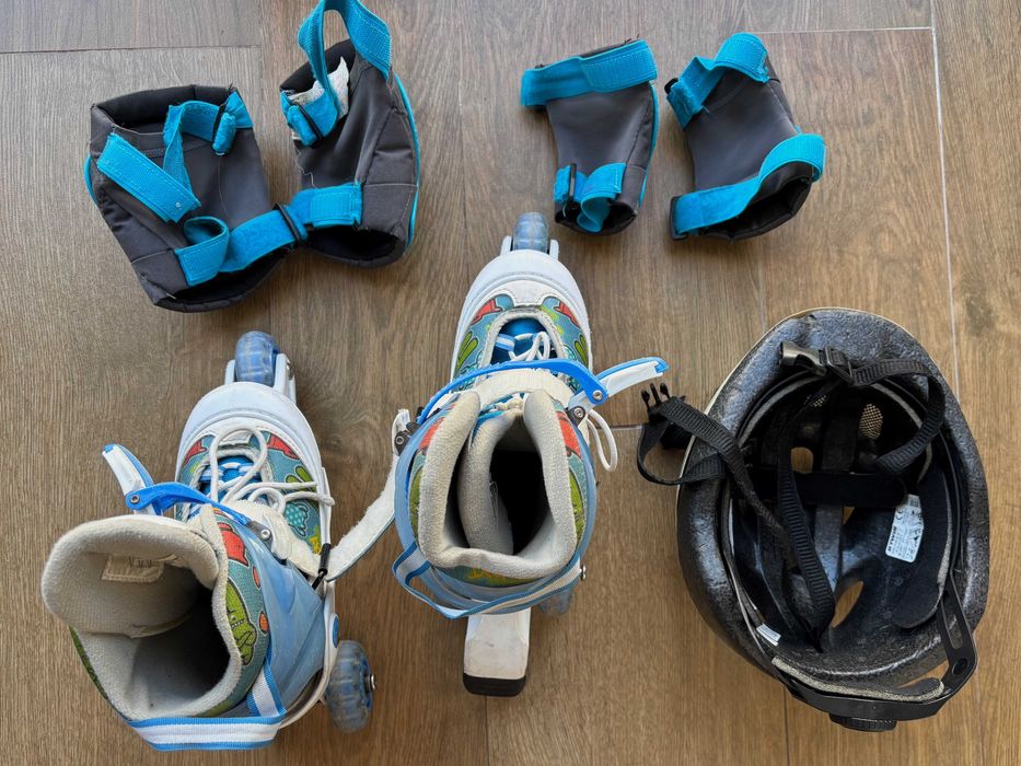 Kit de Patins para Criança | Tamanho ajustável 30-33