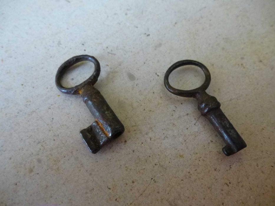 Chaves de ferro forjado de portas antigas