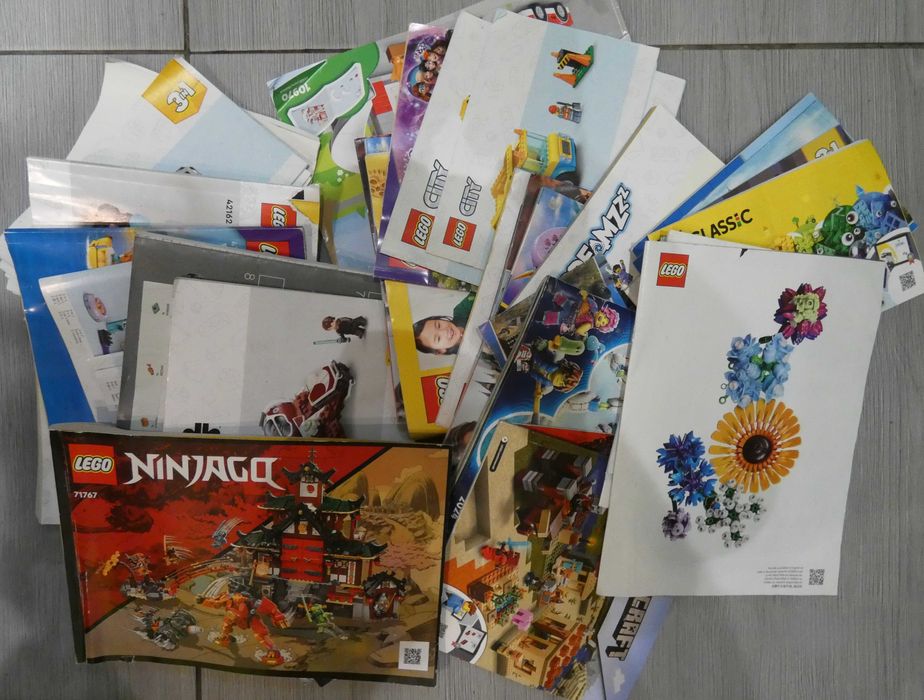 Klocki Lego mix ponad 11 kg + instrukcje ok 100 szt.
