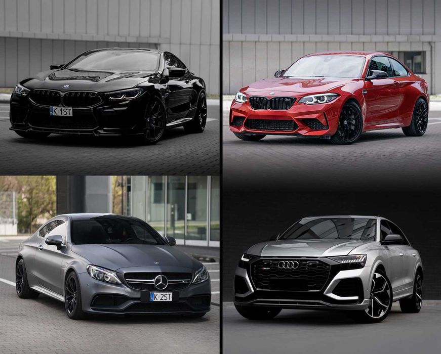 Wynajem BMW M8 wypożyczalnia aut BMW, Mercedes AMG, Audi RSQ8