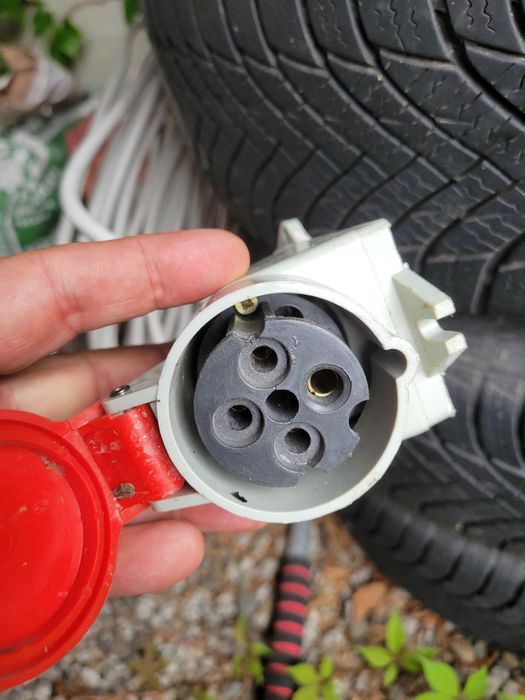 Przewód przedłużacz 35m siłowy YDY 4x2,5 450/750V wraz z gniazdami