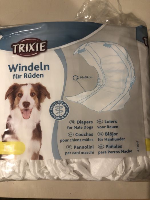 Pampersy Trixie dla psa rozmiar M 40-60 cm
