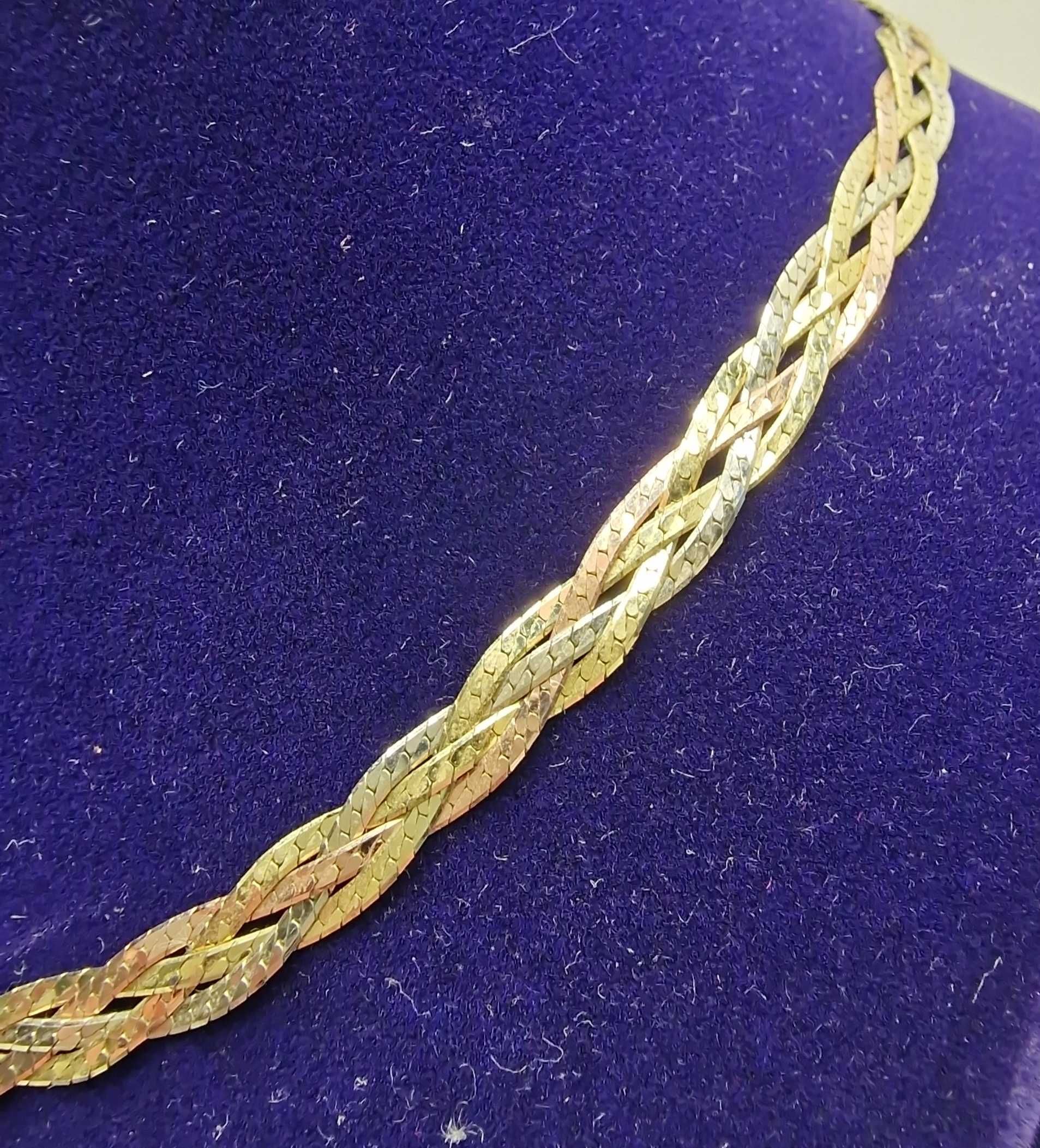 Złoty łańcuszek naszyjnik pr. 585. #3kolory / Kraków Kalwaryjska