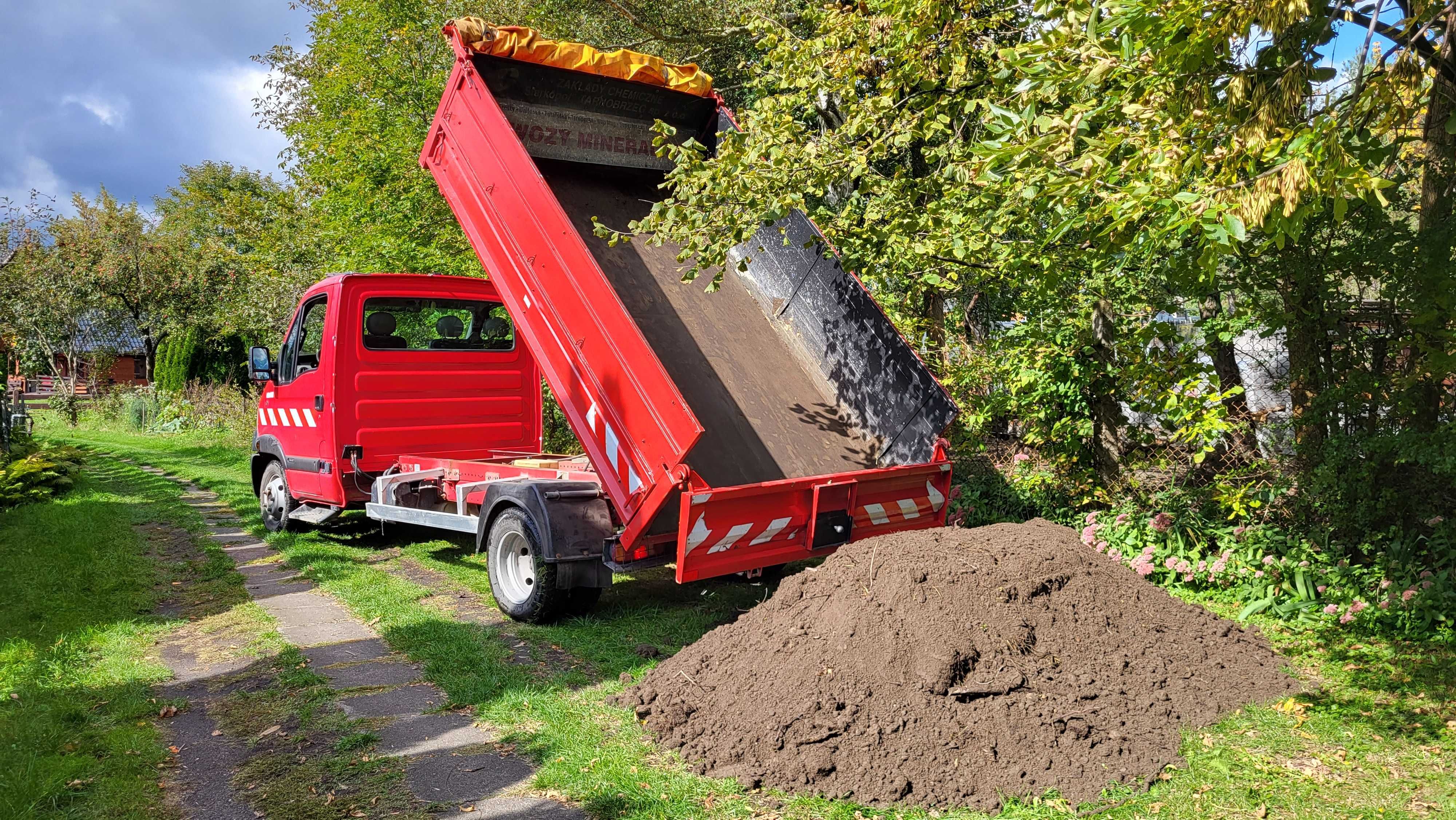 Ziemia/piasek/kruszywo/suchy beton/kompost