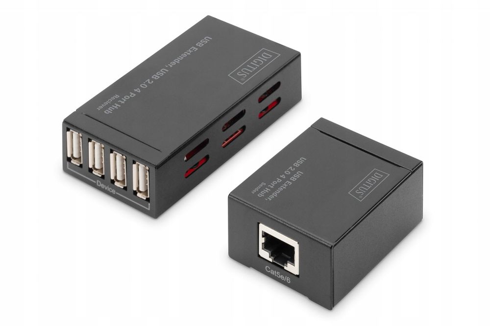 Digitus DA-70142 Przedłużacz/Extender USB 2.0 po skrętce