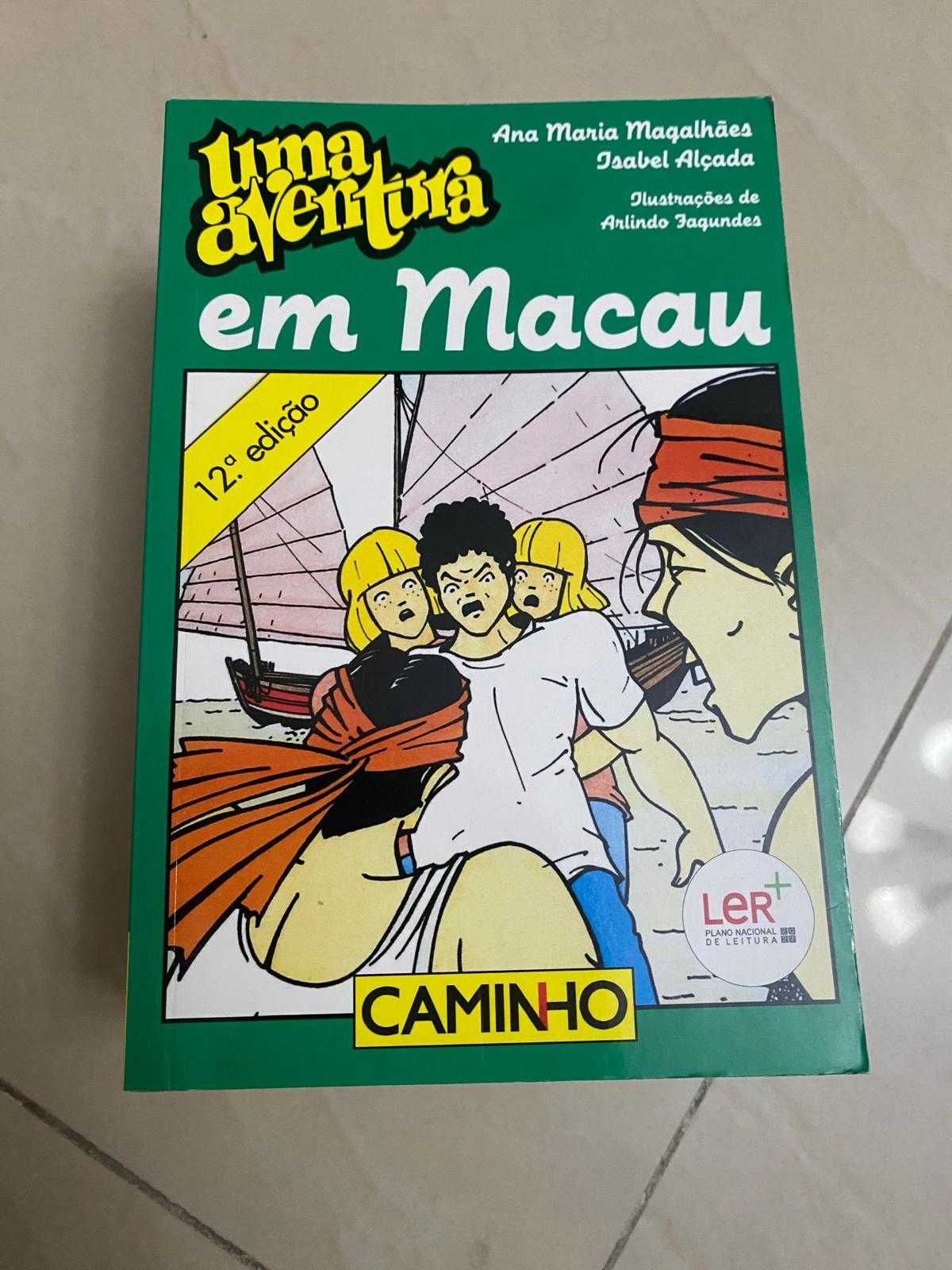 coleção de livros "Uma aventura"