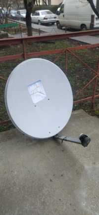 продам супутникову антену +конвертер +тюнер +д/пульт