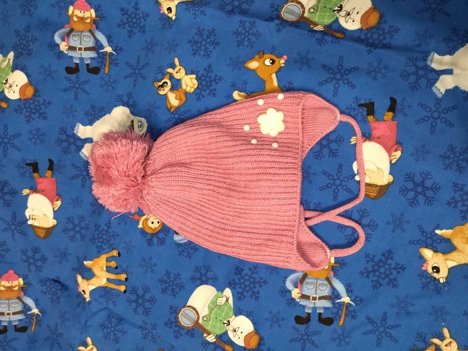 Шапки дитячі для дівчаток весняні ,осінні від 0-до 6 місяців