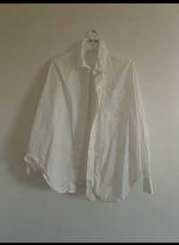 Oversize koszula biała Bershka