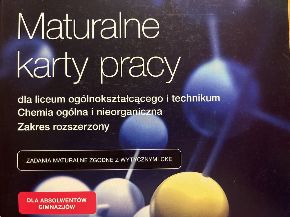 To jest chemia 1 - maturalne karty pracy - zakres rozszerzony