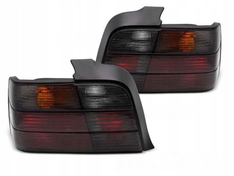 lampy tyl ne kpl tuning smoke black dymiono czarne bmw 3 e36 sedan limuzyna
