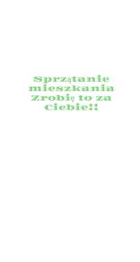 Sprzątanie mieszkania