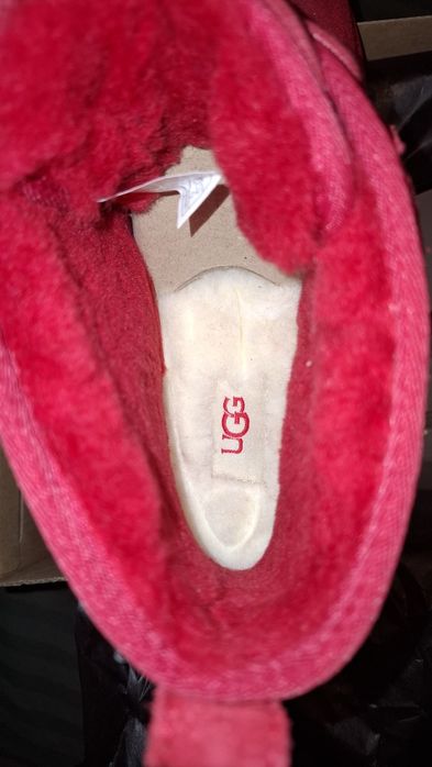 Угги унисекс оригинал.в шикарном красном бархате