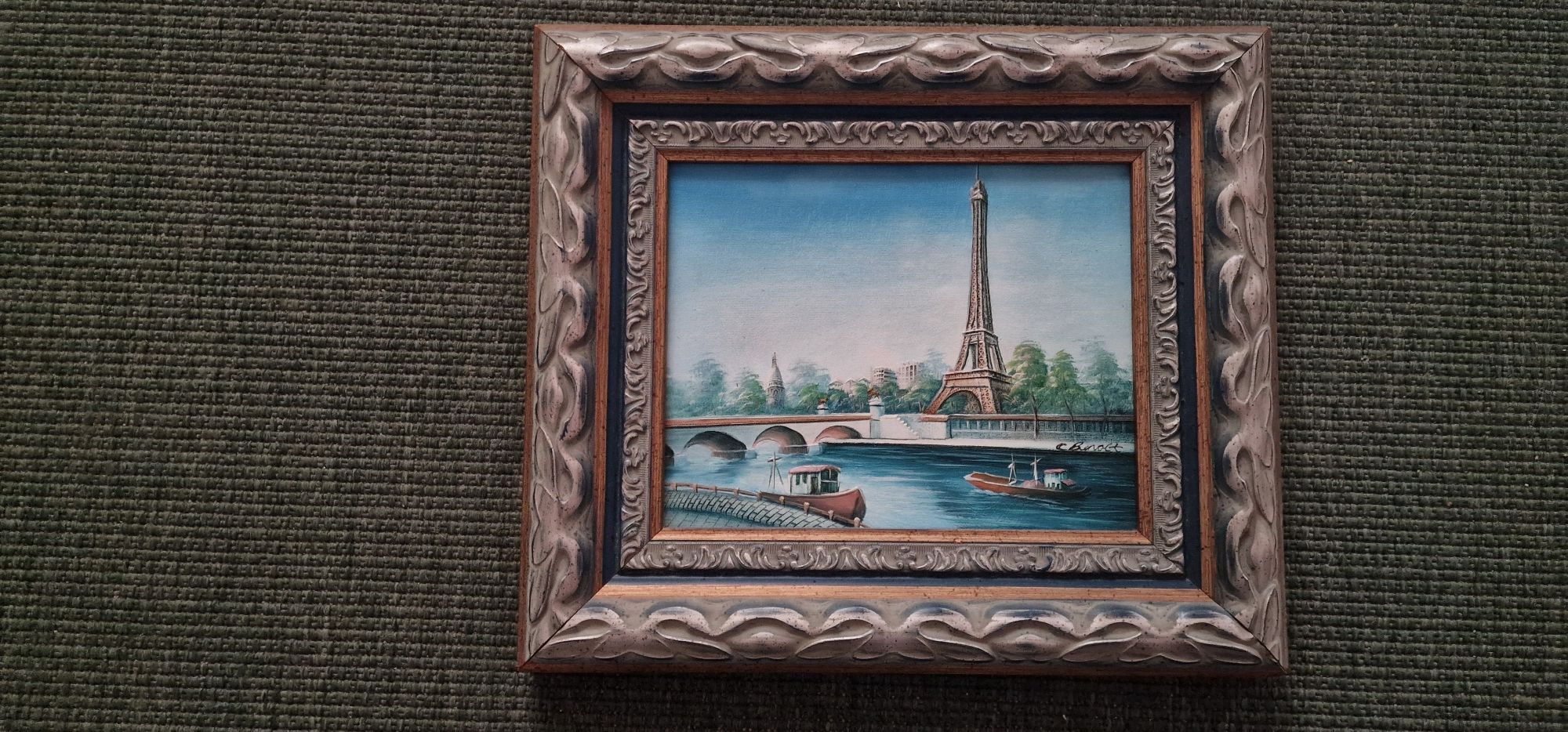 Quadro a óleo em tela autor desconhecido