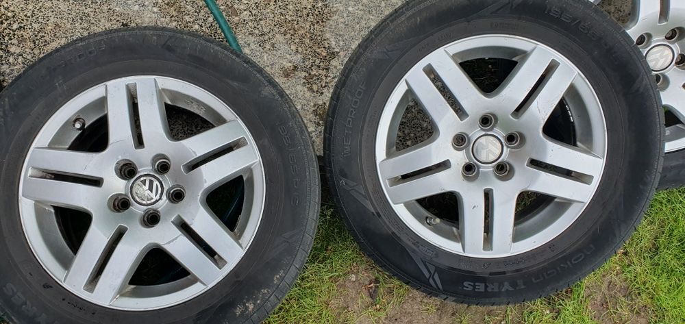 Kompletne kola VW 15 cali opony nokian i Fulda 195/65r15