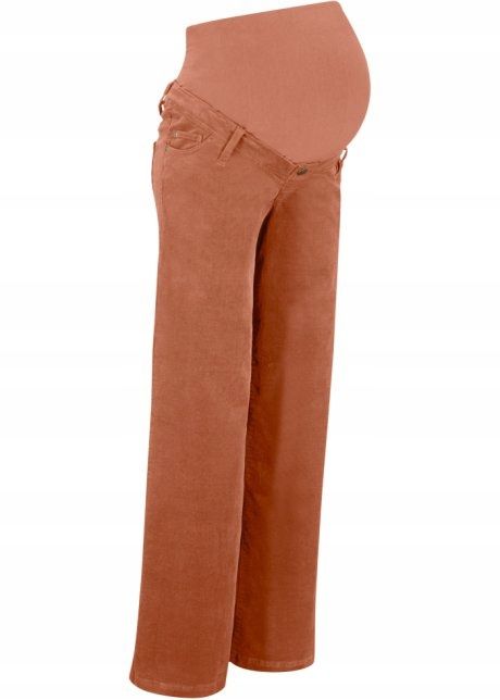 B.P.C spodnie ciążowe sztruksowe rude r.36