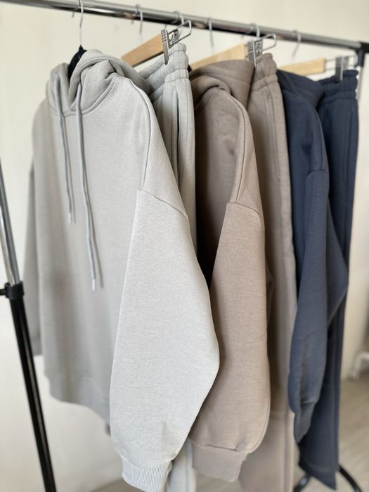 РОЗПРОДАЖ! Жіночий зимовий костюм оверсайз на флісі: худі + джогери