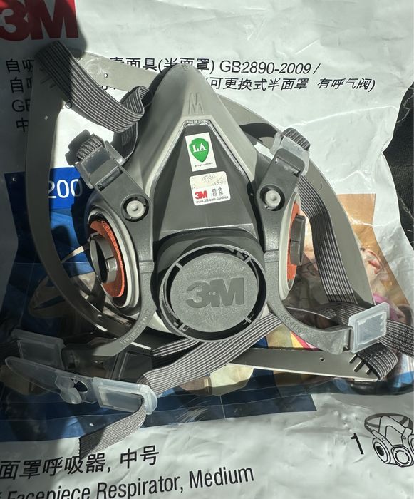 Распиратор полумаска 3M 7502 6200 6800  (комплект)