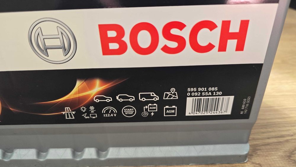 Bateria AGM - Start Stop - BOSCH 95 Ah - 850A