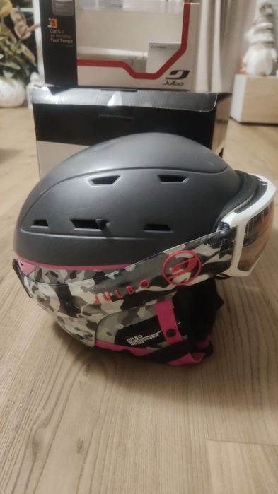 Kask i gogle narciarskie