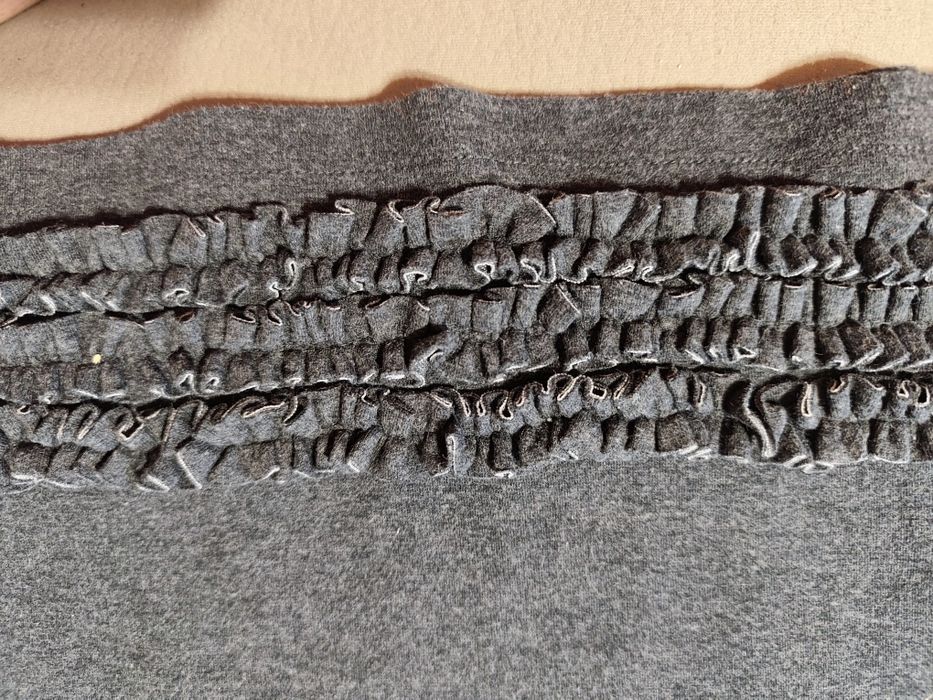 Sukienka dziewczęca 104 tunika dziewczęca grafitowa szara 104