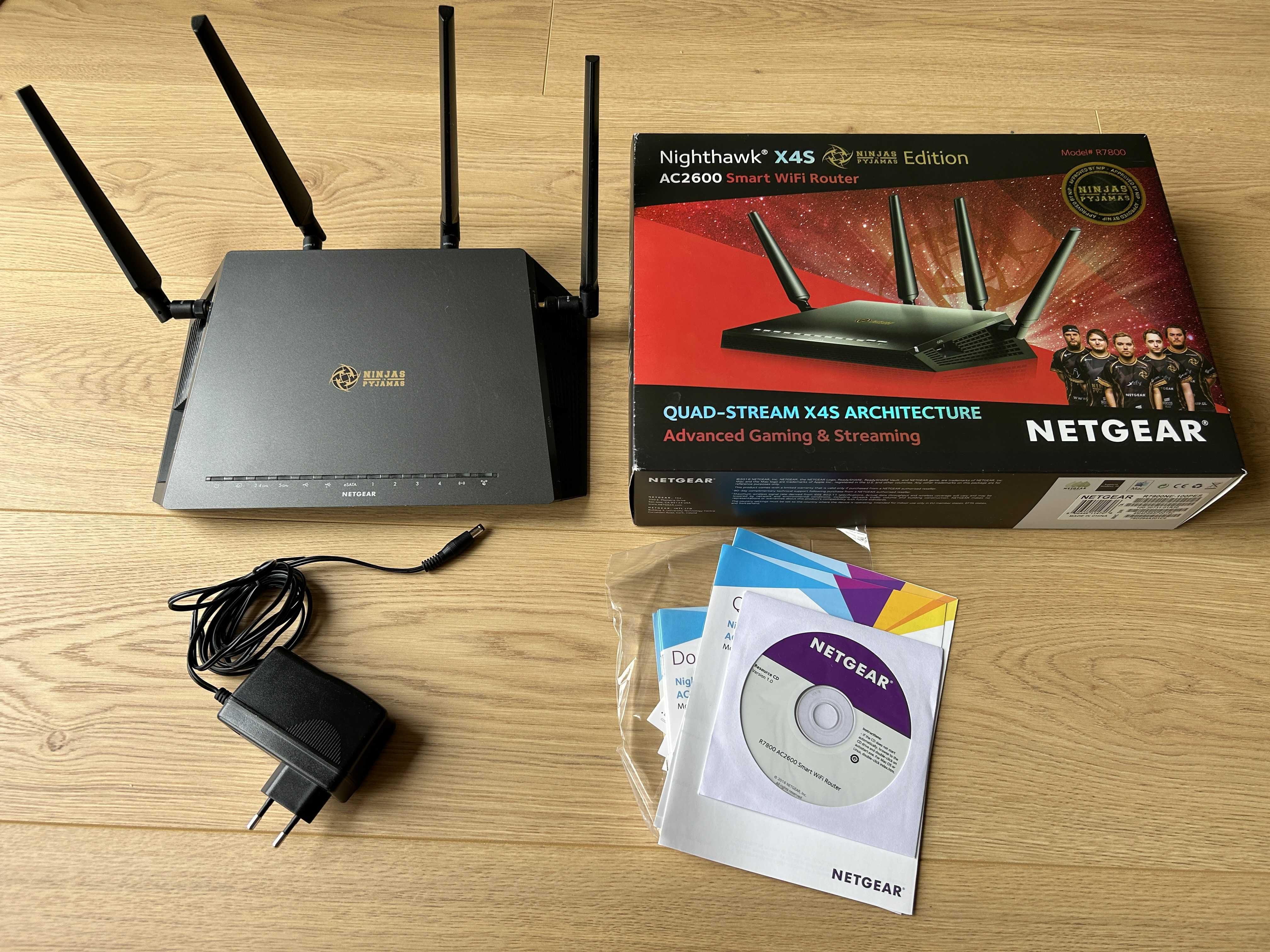 Router Netgear Nighthawk X4S R7800 - Ninjas in Pyjamas Edition OpenWRT