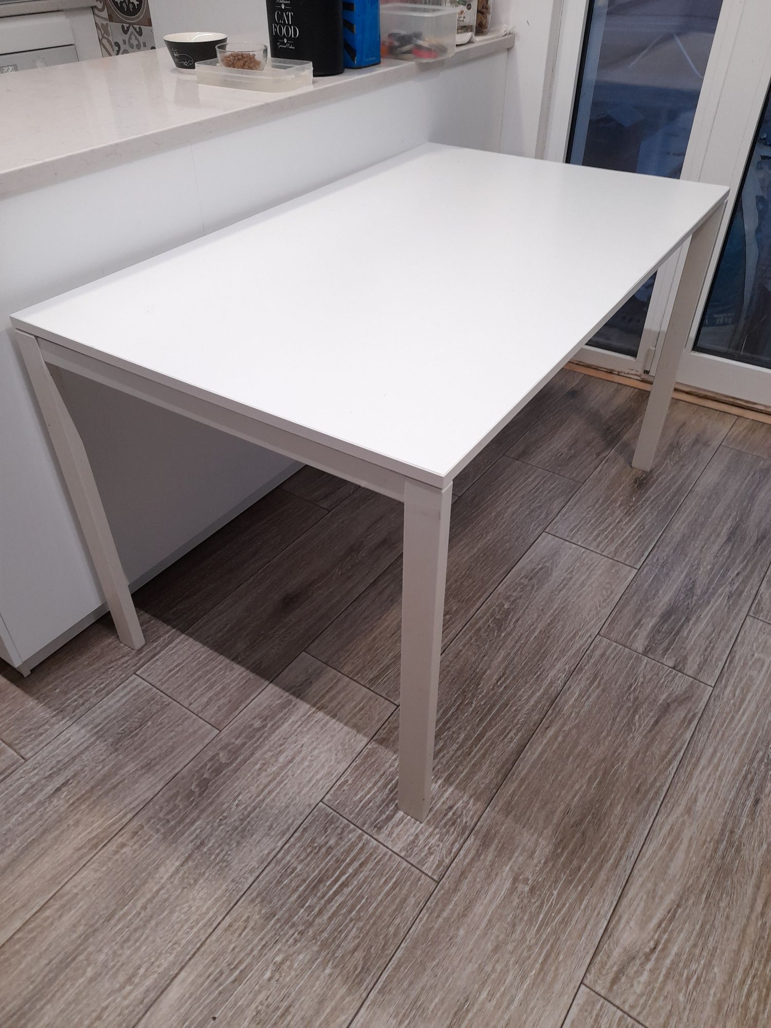 Ikea Mesa e 4 cadeiras, Branco, SANDSBERG / ADDE