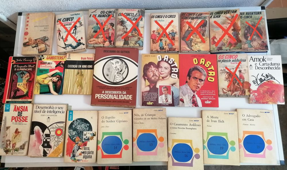 Lote de livros para venda 2€