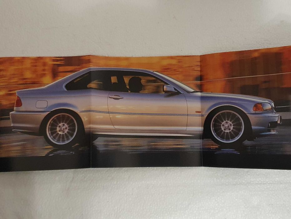 Pequeno Catálogo desdobrável do automóvel BMW Série 3 Coupé - 1999/00