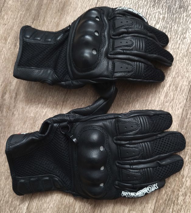Мотоперчатки шкіряні для теплої погоди Firefox
