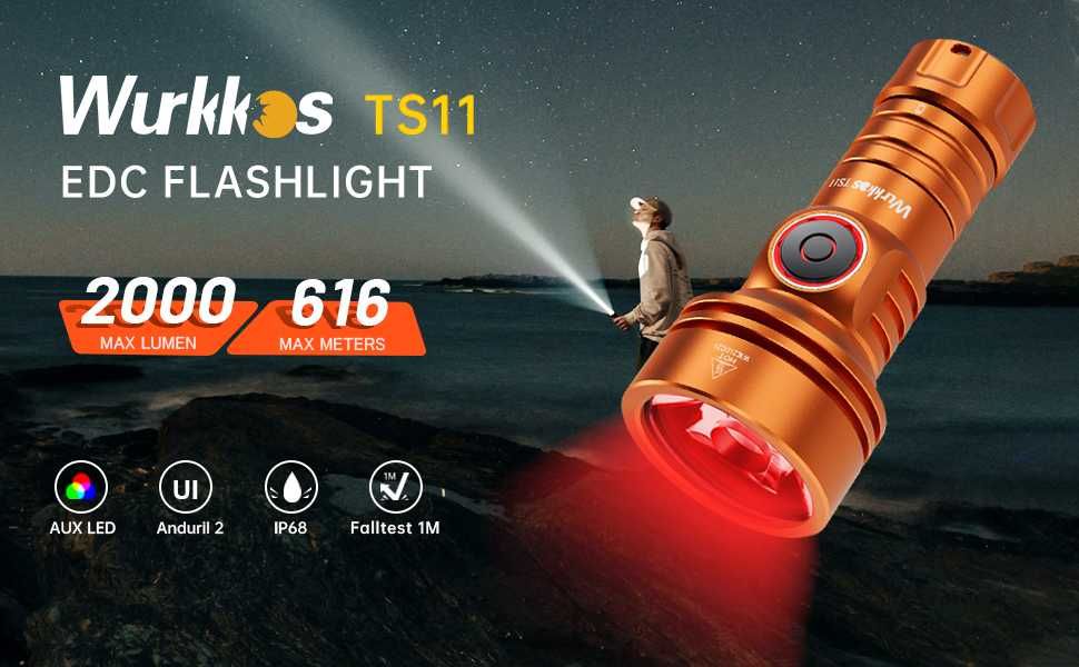 Latarka Wurkkos TS11 + ogniwo