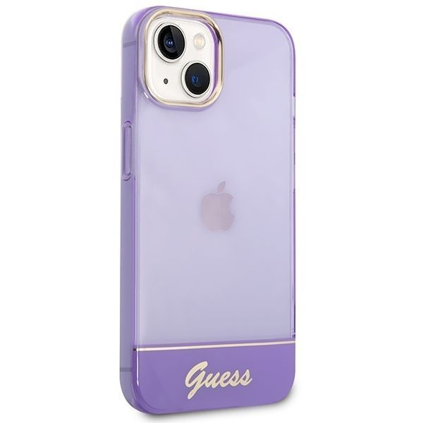 Etui Guess Translucent iPhone 14+/15+ 6.7" Fioletowe