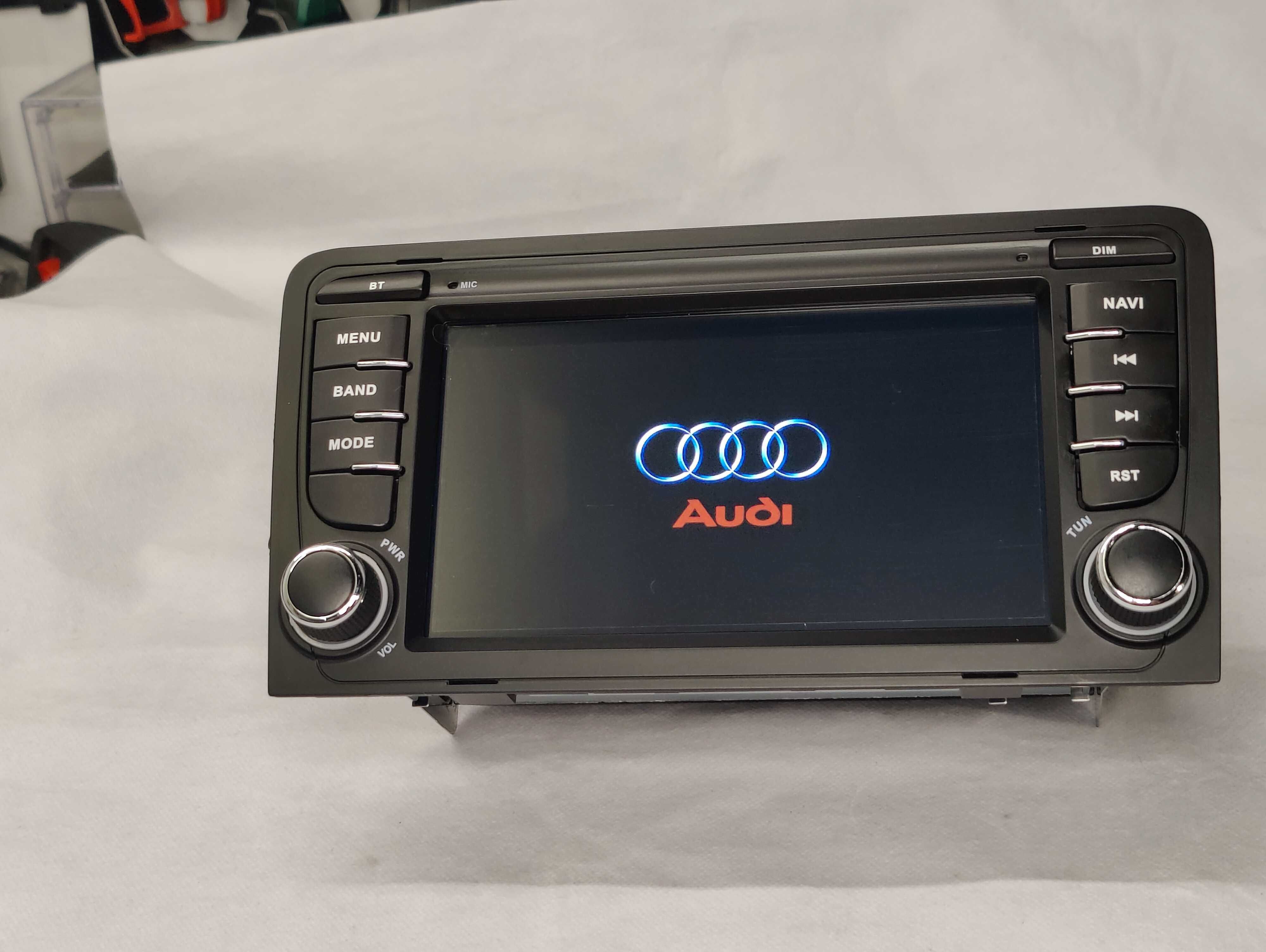 Radio 2 DIN Android Audi A3 – WIFI GPS Bluetooth 2GB RAM - Novo
