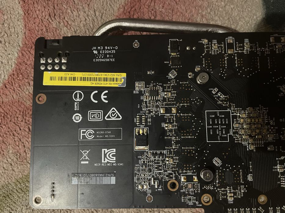 Відеокарта Rx 470 MINER 4G