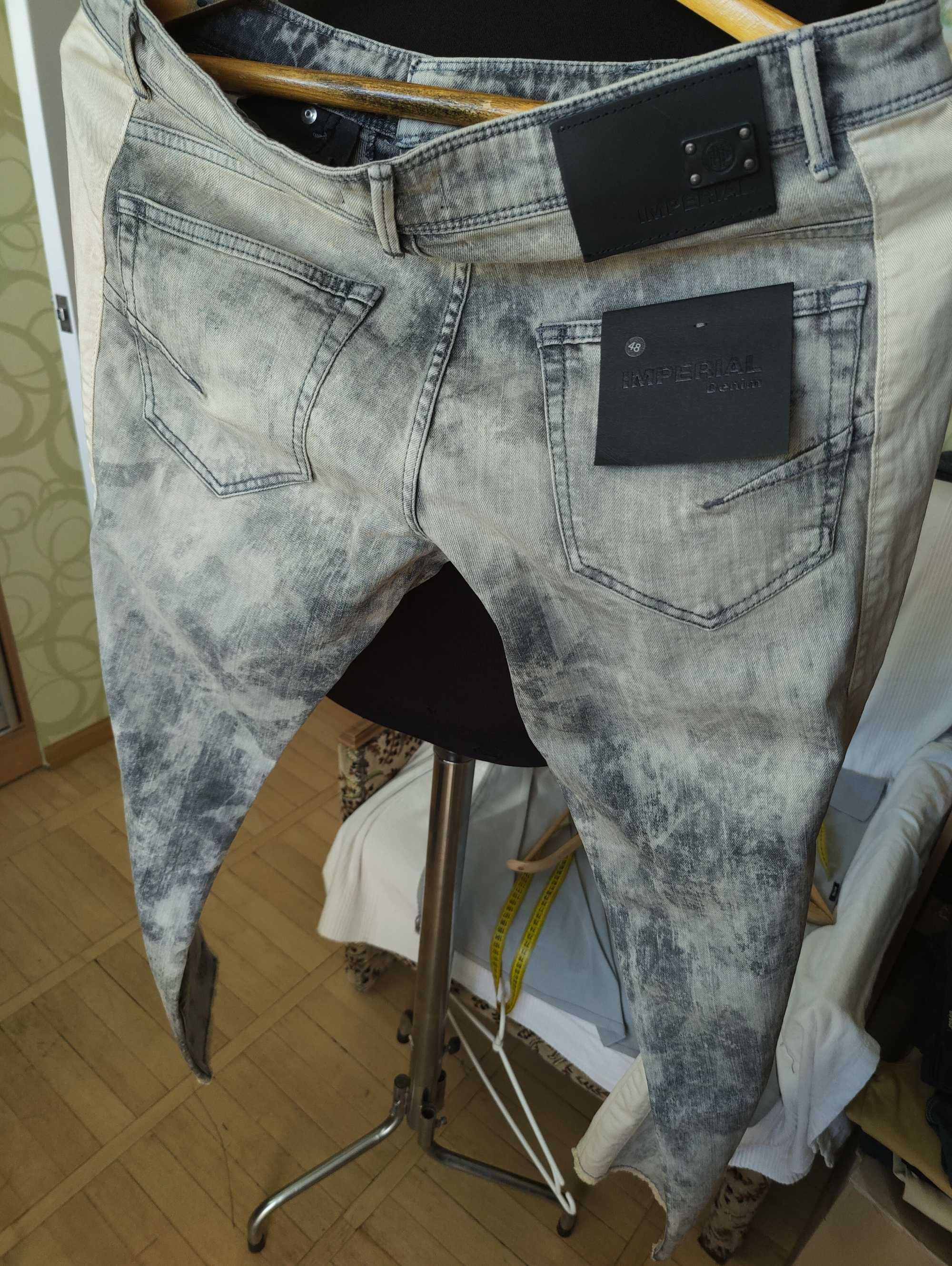 Джинсы Imperial jeans Italy w34 stretch grey.