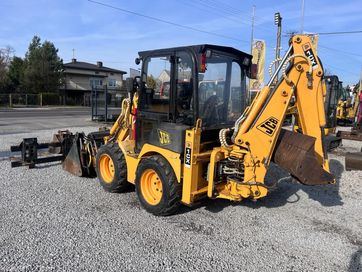 Koparko-Ładowarka Jcb 1cx z 2006 r. 4x4 Łyżka otwierana widły ZESTAW