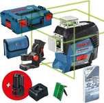 Bosch GLL 3-80 CG Laser Krzyżowy Liniowy 360 ZIELONY 2x Aku 2.0Ah