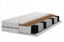 Materac Pocket 7 stref 2x kokos H3/H5 130x200 22 cm WYSYŁKA GRATIS