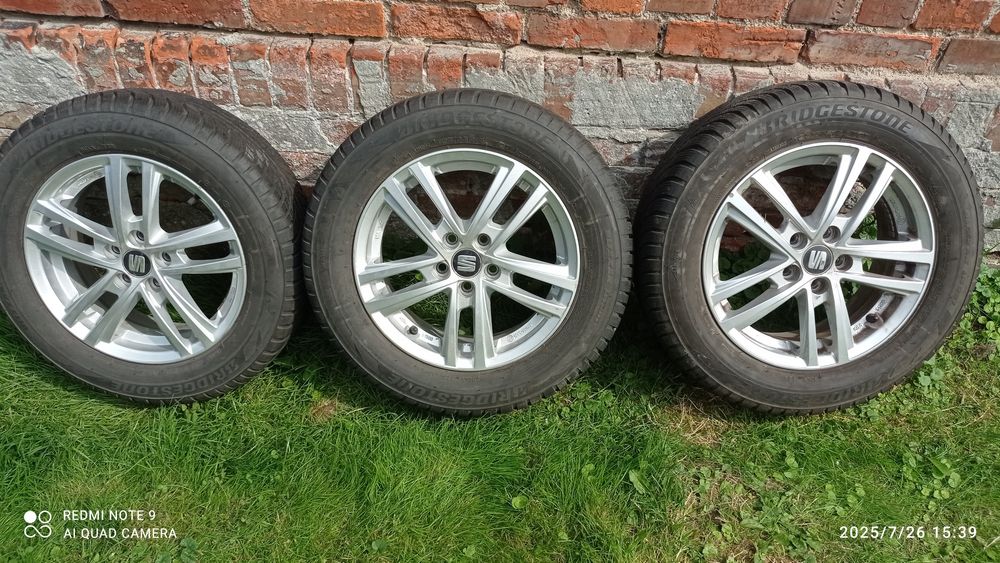 Felga aluminiowa Seat 15" 5x100 5,5J ET40 opony zimowe
