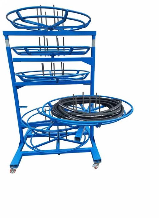 Regał  stojak do węży hydraulicznych, 6 półek