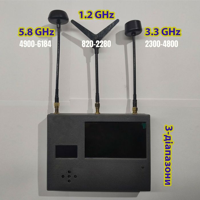 3-х діап перехоплювач відео фпв дронів аналог чуйка, чатовий детектор