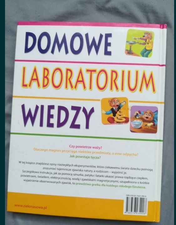 NOWA Książka dla dzieci Domowe laboratorium wiedzy - zrób to sam