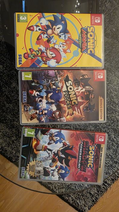 Pack 3 jogos Sonic Switch