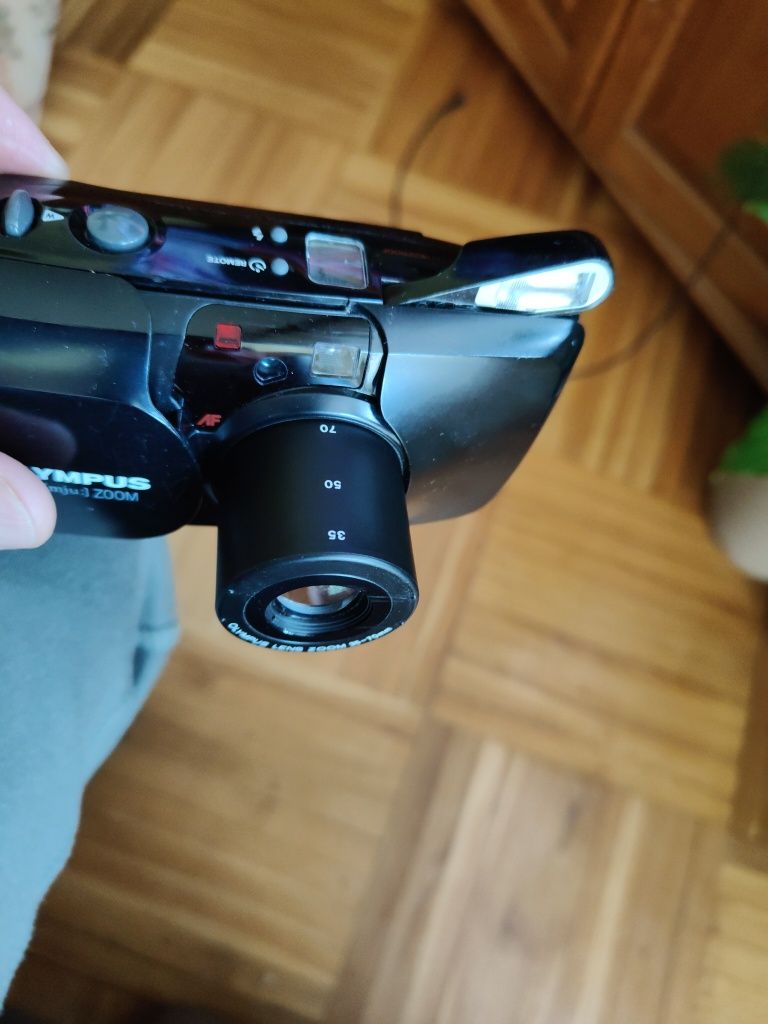 Aparat Olympus mju Zoom wraz z opakowaniem